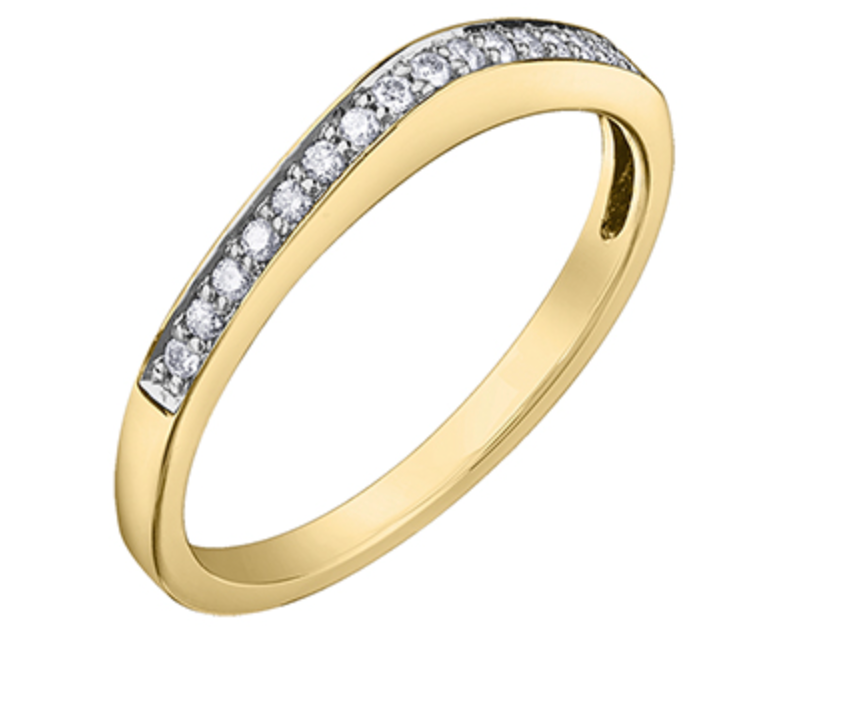 10Kt Claw Set Diamond Band