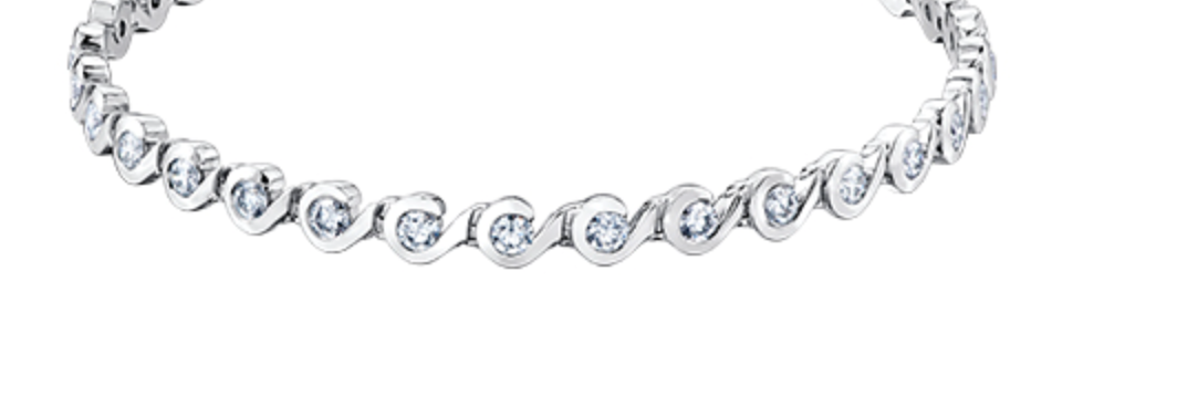 Copia de pulsera de tenis de diamantes (hipoalergénica) en oro blanco de 18 quilates y aleación de paladio, 7&quot;