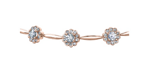 Brazalete de tenis con diamantes de 2,03 quilates en oro blanco de 14 quilates, 7"