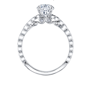 Anillo de oro blanco de 18 quilates/aleación de paladio (hipoalergénico) con diamantes redondos brillantes de 0,85 a 1,34 quilates