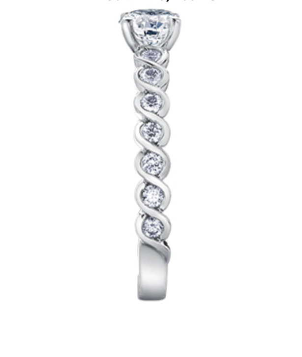 18K White Gold/Palladium Alloy (hypoallergenic) 1.01cttw Round Brilliant Diamond Ring