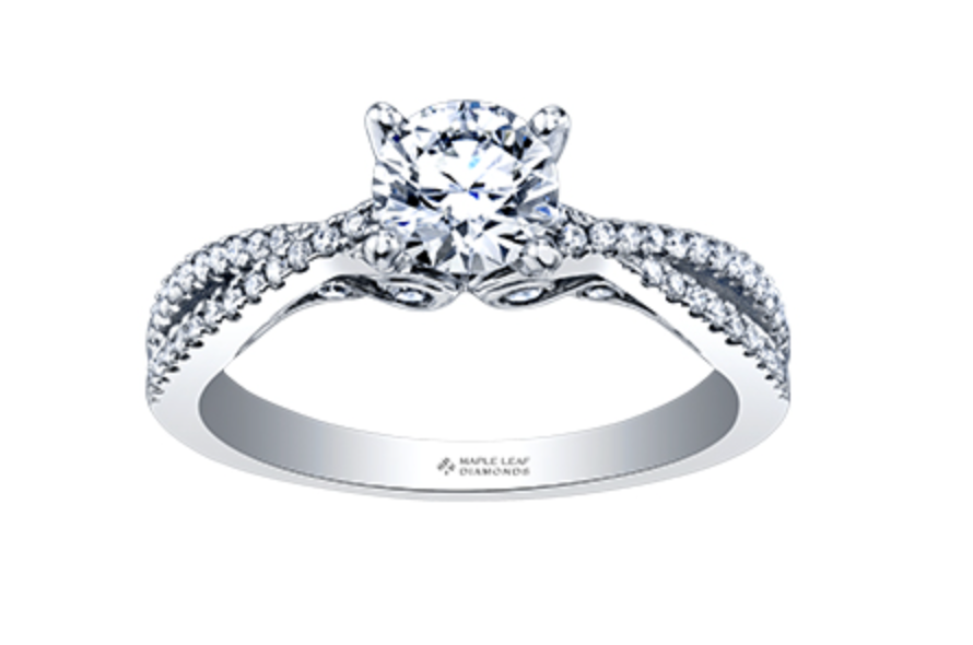 18K White Gold/Palladium Alloy (hypoallergenic) 1.01cttw Round Brilliant Diamond Ring