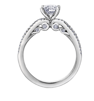 Anillo de oro blanco de 18 quilates/aleación de paladio (hipoalergénico) con diamantes redondos brillantes de 1,01 quilates