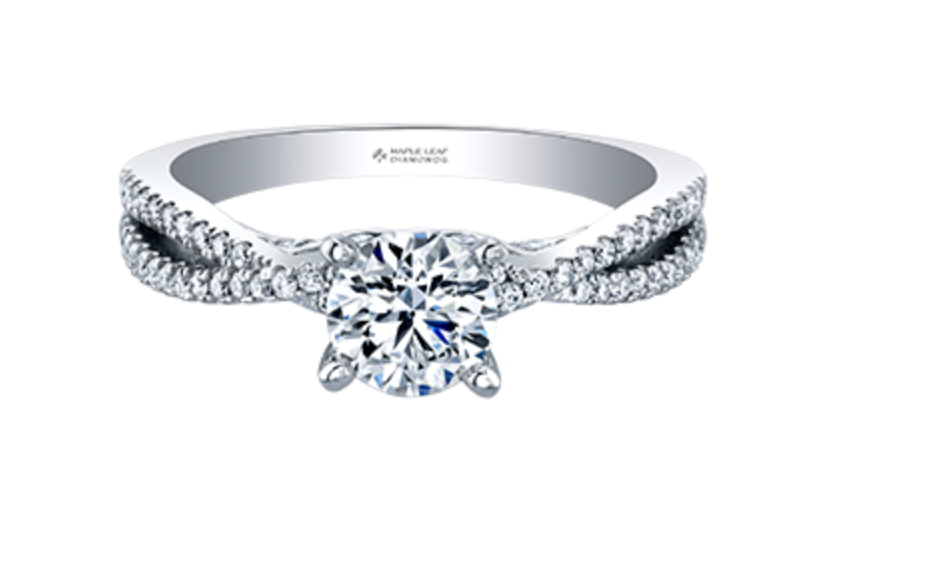 18K White Gold/Palladium Alloy (hypoallergenic) 1.01cttw Round Brilliant Diamond Ring