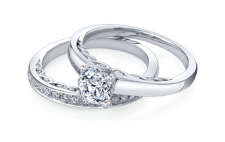 Anillo de oro blanco de 18 quilates/aleación de paladio (hipoalergénico) de 0,50 a 1,00 quilates con diamante solitario brillante redondo