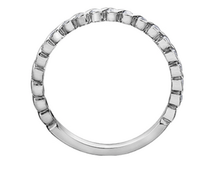 Banda de oro blanco de 18 quilates/aleación de paladio (hipoalergénica) de 0,20 a 0,50 quilates con diamantes redondos brillantes y múltiples piedras