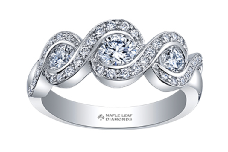 18K White Gold/Palladium Alloy (hypoallergenic) 0.60-1.00cttw Round Brilliant Multi-Stone Diamond Band - / Carat Total