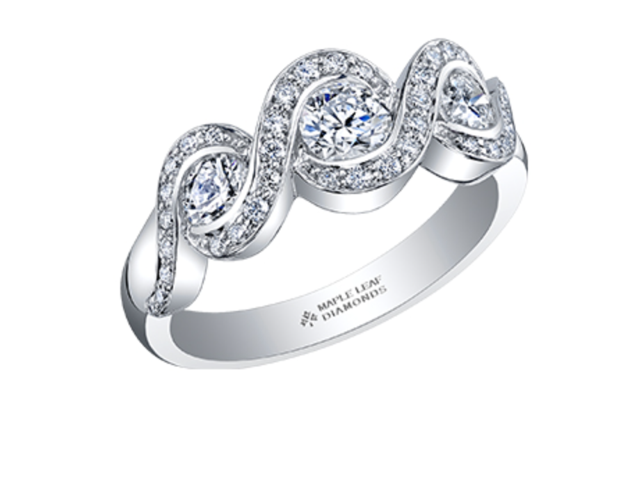 18K White Gold/Palladium Alloy (hypoallergenic) 0.60-1.00cttw Round Brilliant Multi-Stone Diamond Band