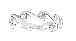 14k White Gold 0.42cttw Diamond Ring, size 6.5