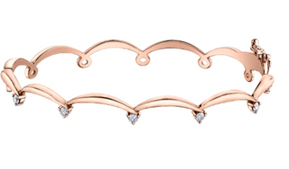 Brazalete de tenis de diamantes canadienses de 0,25 quilates en oro blanco de 14 quilates, 7"