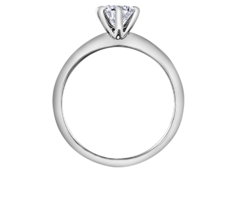 Platinum 0.30-0.70cttw Canadian Diamond Engagement Ring