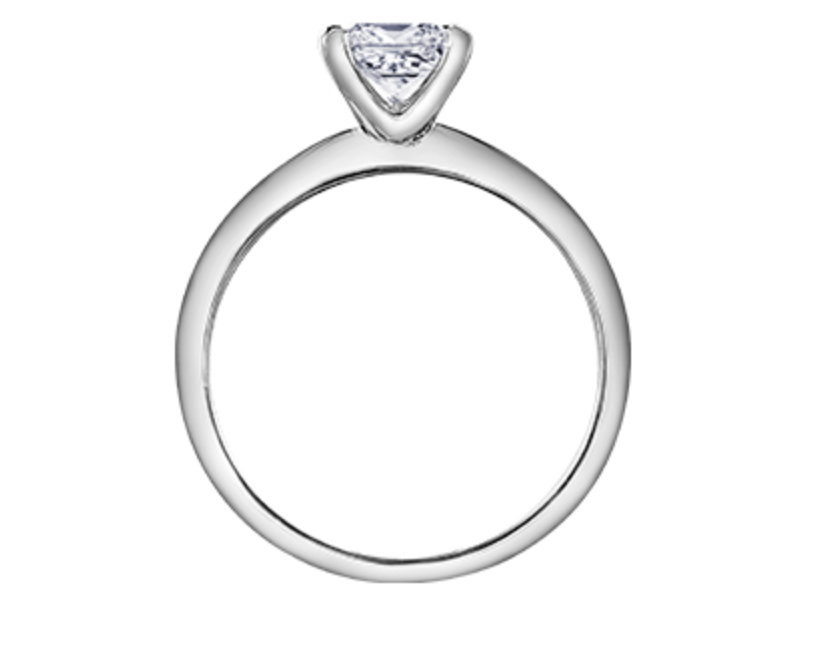 Platinum 0.50-0.70cttw Canadian Princess Diamond Engagement Ring