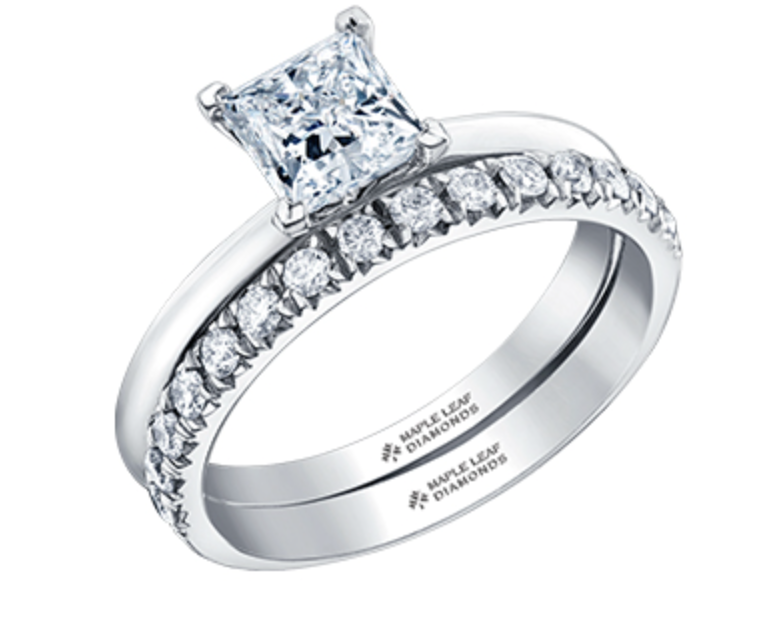 Platinum 0.50-0.70cttw Canadian Princess Diamond Engagement Ring