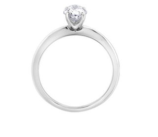 Anillo de compromiso con diamantes en forma de pera canadiense de platino de 0,50 a 0,70 quilates, tamaño 6,5