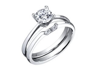 Anillo de compromiso con diamantes brillantes redondos canadienses de platino de 0,25 a 0,70 quilates, tamaño 6,5
