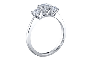 Platinum 0.50-1.00cttw Canadian Round Brilliant Multi Stone Diamond Engagement Ring
