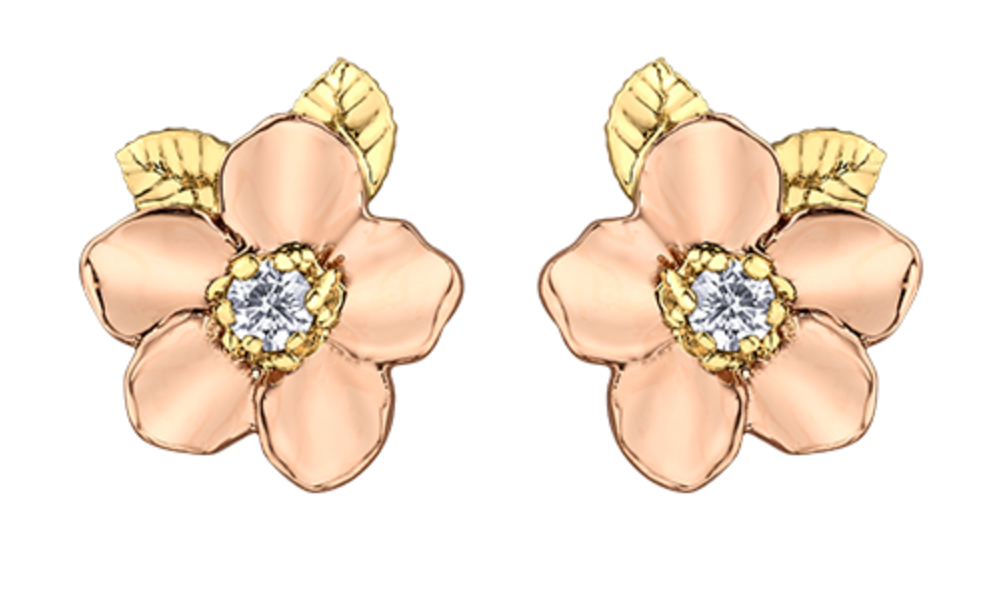 Flower 2025 earrings diamond