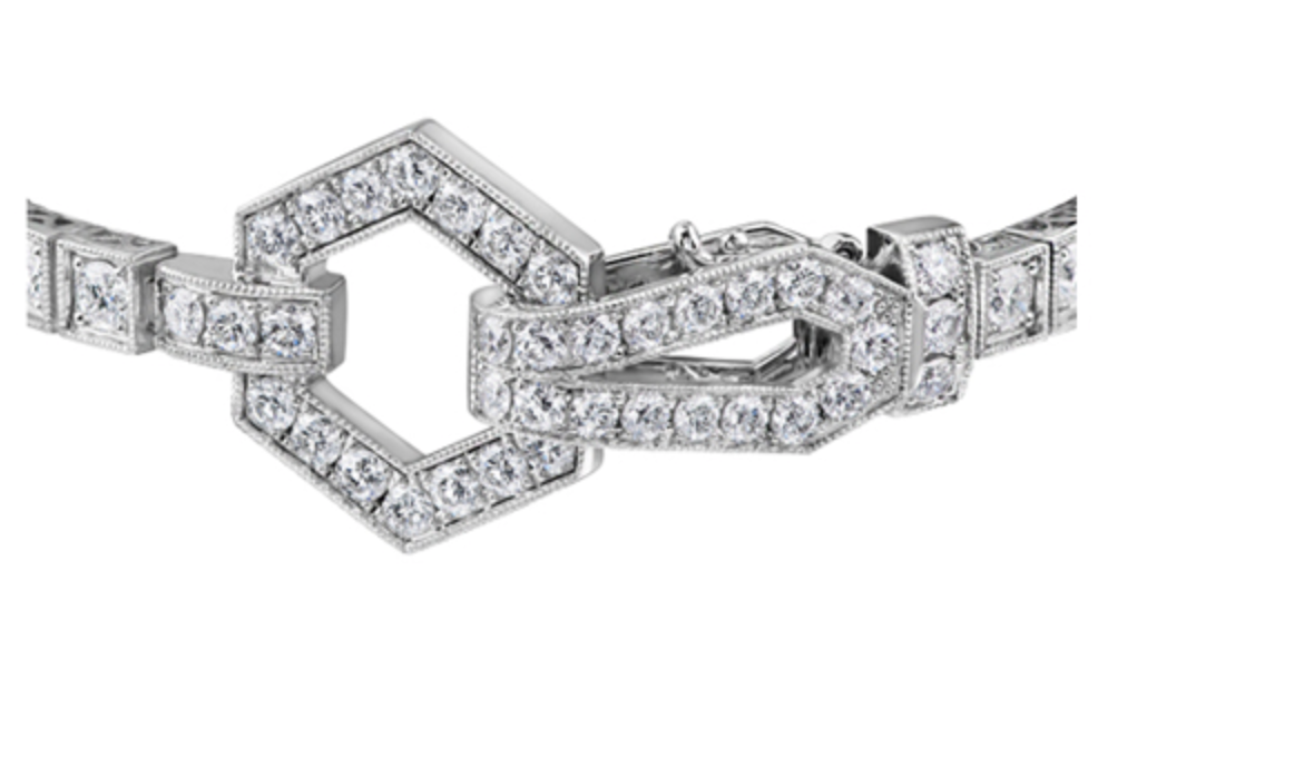 14K White Gold &amp; Palladium Alloy (hypoallergenic) 4.00cttw Canadian Diamond Tennis Bracelet