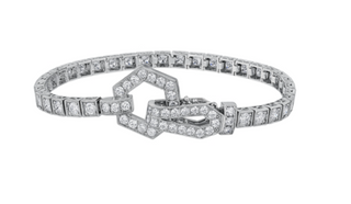 Brazalete de tenis de diamantes canadienses de 4,00 quilates en oro blanco de 14 quilates y aleación de paladio (hipoalergénico)