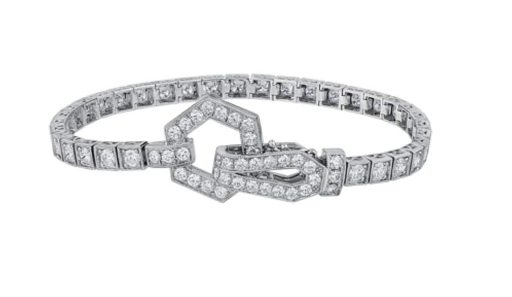 14K White Gold &amp; Palladium Alloy (hypoallergenic) 4.00cttw Canadian Diamond Tennis Bracelet