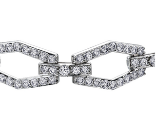 Pulsera de tenis de diamantes canadienses de oro blanco de 14 quilates y aleación de paladio (hipoalergénica) de 6,00 quilates