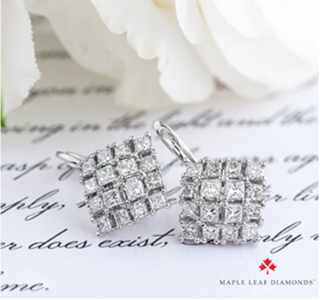 18K White Gold & Palladium Alloy (hypoallergenic) 1.52-2.84cttw Canadian Diamond Drop Earrings