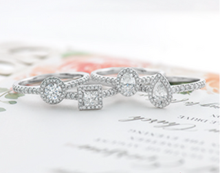 18K White Gold & Palladium Alloy (hypoallergenic) 0.53-1.25cttw Canadian Princess Diamond Engagement Ring