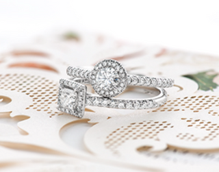 18K White Gold & Palladium Alloy (hypoallergenic) 0.53-1.25cttw Canadian Princess Diamond Engagement Ring