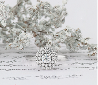 18K White Gold & Palladium Alloy (hypoallergenic) 0.80cttw Canadian Diamond Engagement Ring