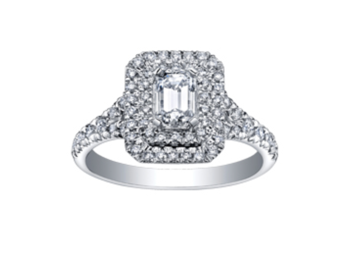 18K White Gold &amp; Palladium Alloy (hypoallergenic) 1.20-1.50cttw Canadian Diamond Engagement Ring