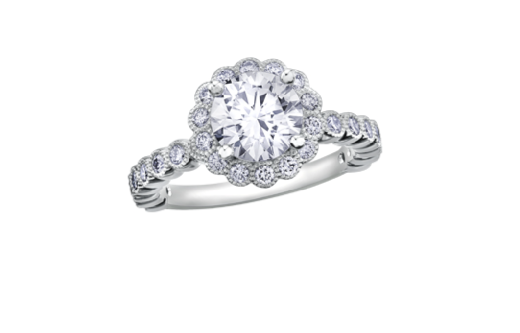 18K White Gold &amp; Palladium Alloy (hypoallergenic) 1.50cttw Canadian Diamond Engagement Ring