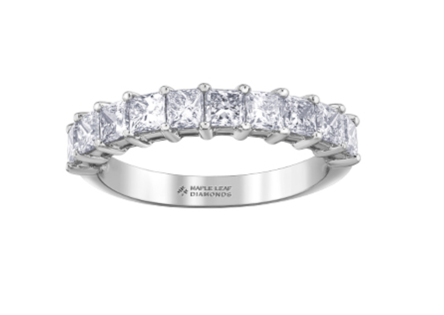 18K White, Yellow, or Rose Gold 1.50cttw Canadian Diamond Band - / 4.5