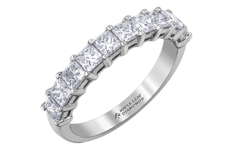 18K White, Yellow, or Rose Gold 1.50cttw Canadian Diamond Band - / 4.5