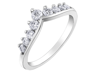 18K White, Yellow, or Rose Gold With Palladium Alloy (hypoallergenic) 0.50cttw Canadian Diamond Band