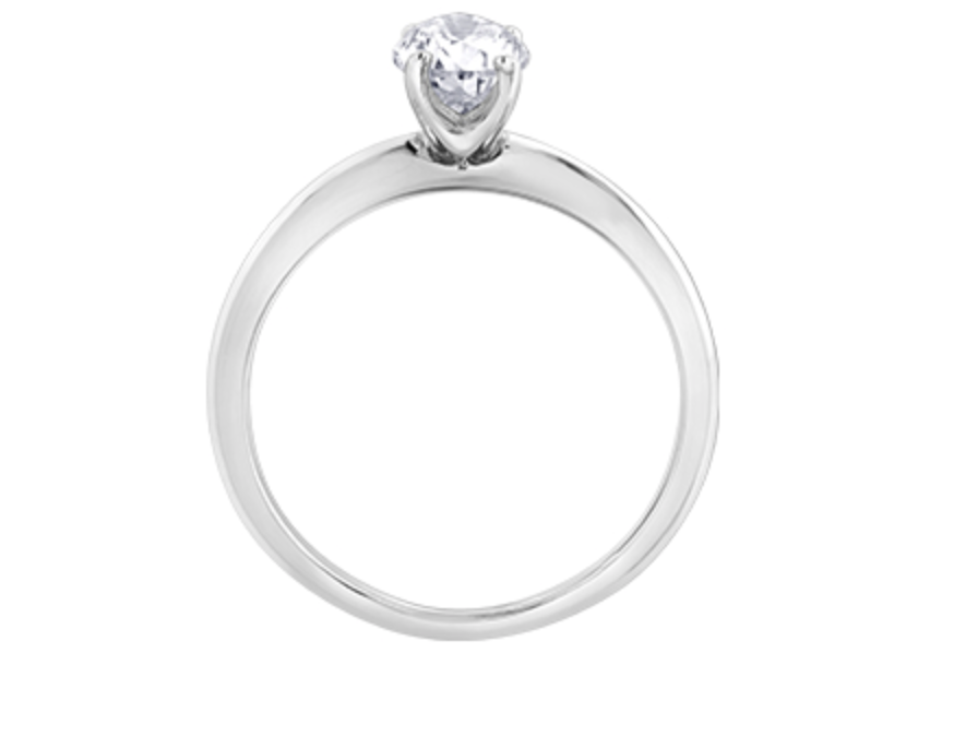 Platinum 0.50-0.70cttw Canadian Round Brilliant Diamond Engagement Ring