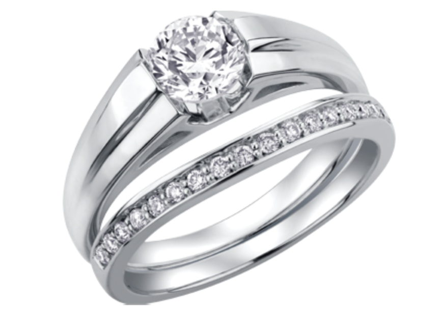 18K White Gold &amp; Palladium Alloy (hypoallergenic) 0.50cttw Round Brilliant Canadian Diamond Engagement Ring