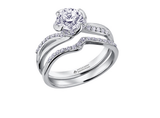18K White Gold Palladium Alloy (hypoallergenic) 0.40-1.20cttw Round Brilliant Canadian Diamond Engagement Ring