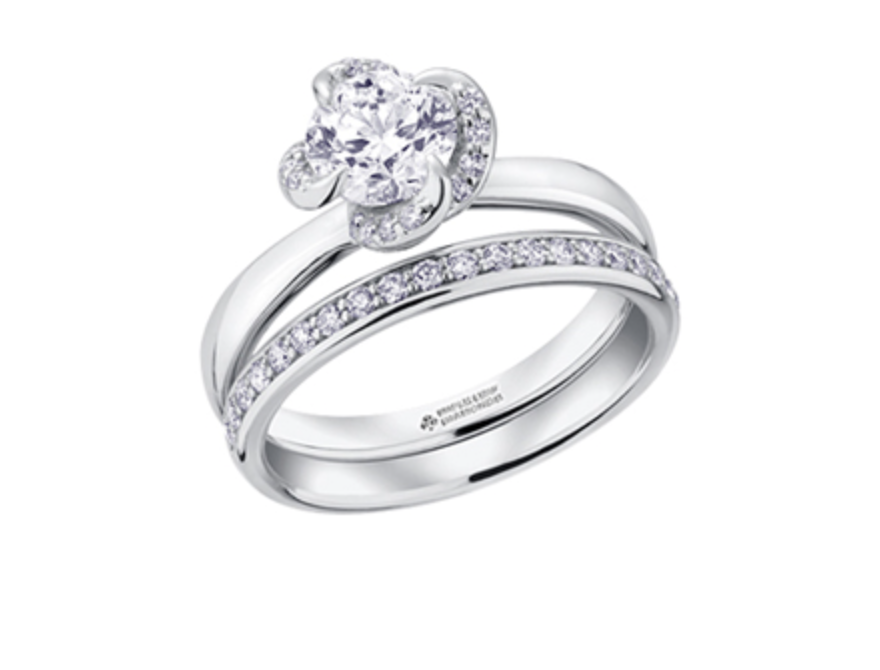 18K White Gold Palladium Alloy (hypoallergenic) 0.25-1.08cttw Round Brilliant Canadian Diamond Engagement Ring