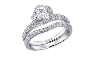 18K White Gold Palladium Alloy (hypoallergenic) 0.50-1.33cttw Round Brilliant Canadian Diamond Engagement Ring