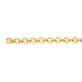 Cadena Shaylee, cadena amarilla llena de oro 14/20 por pulgada - pulsera / collar / tobillera joyería permanente