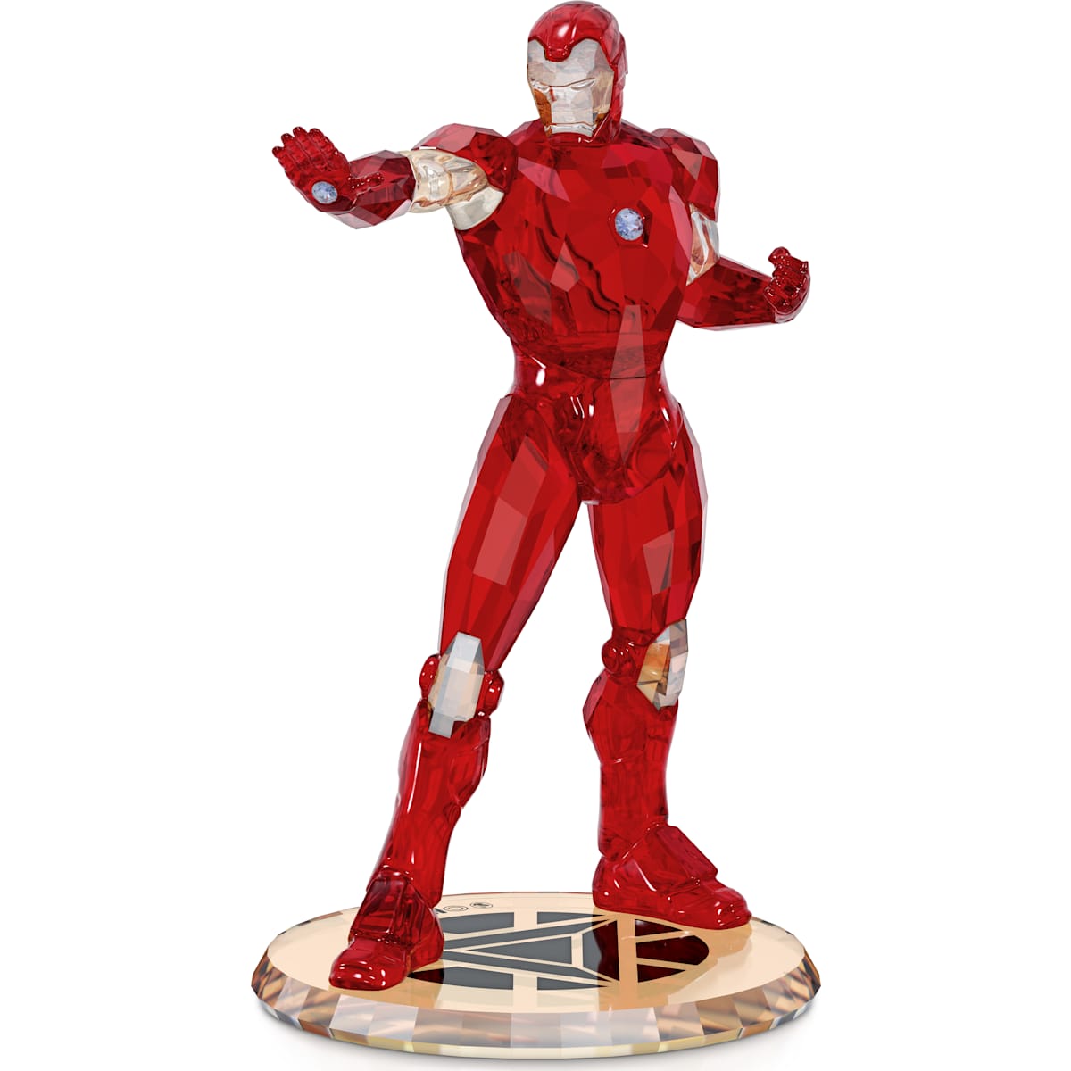 Red superhero figure on a white background