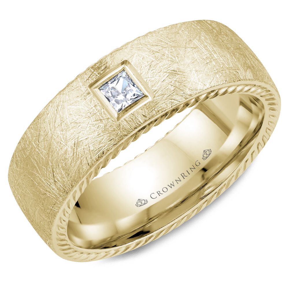 Crown Ring Band - WB-013RD8Y-M10