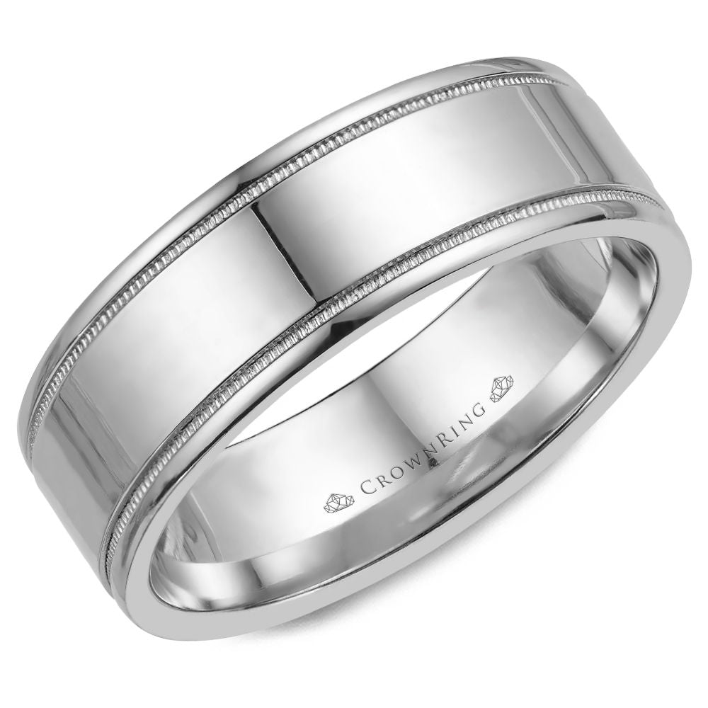 Crown Ring Band - WB-6815-M10