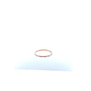 10K Rose Gold 0.035cttw Diamond Ring, size 6.5