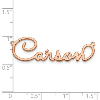 Personalized Name Plate Pendant with 1mm 18" Cable Chain