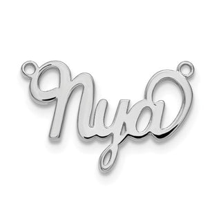 Personalized Name Plate Pendant with 1mm 18" Cable Chain
