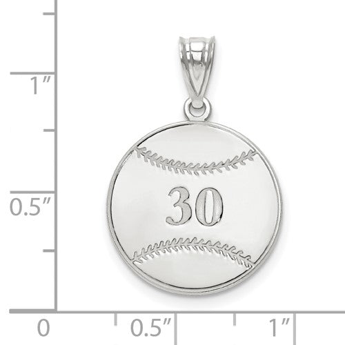 Personalized Baseball Number And Name Pendants