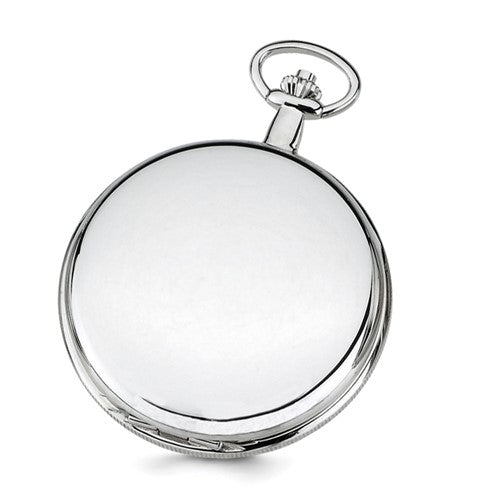 Reloj de bolsillo con esfera esqueleto blanca con acabado cromado Charles Hubert
