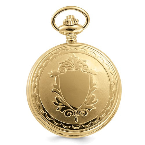 Charles Hubert Reloj de bolsillo con esfera blanquecina y acabado dorado con fecha
