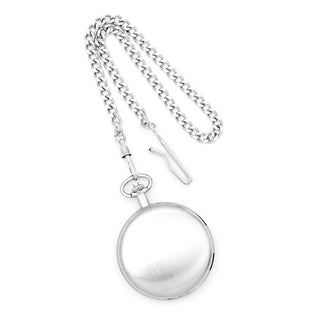 Charles Hubert Reloj de bolsillo de latón con acabado en cromo satinado